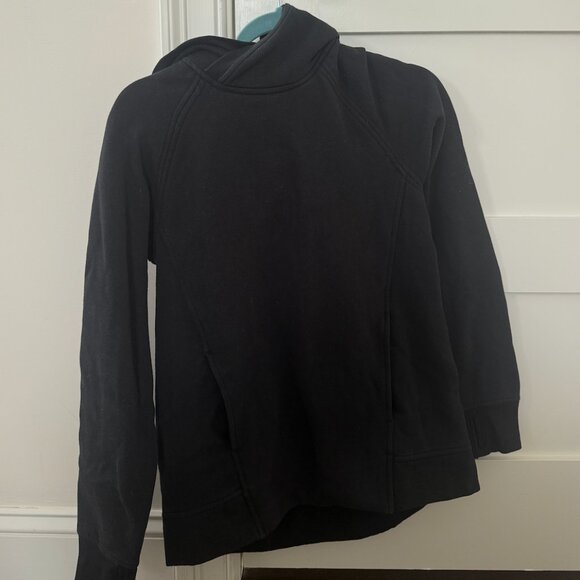 lululemon athletica Tops - Lululemon Black Hooded Sweatshirt Size 4 Pullover